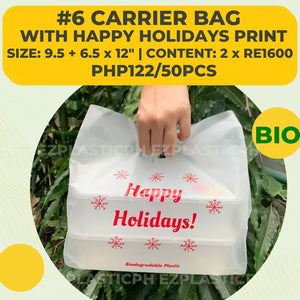 Biodegradable Plastic Carrier Bags with Handle