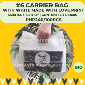 Biodegradable Plastic Carrier Bags with Handle