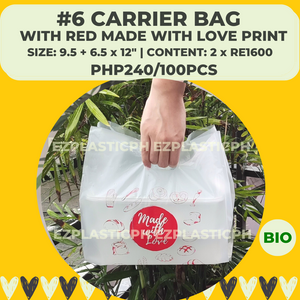 Biodegradable Plastic Carrier Bags with Handle