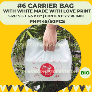 Biodegradable Plastic Carrier Bags with Handle