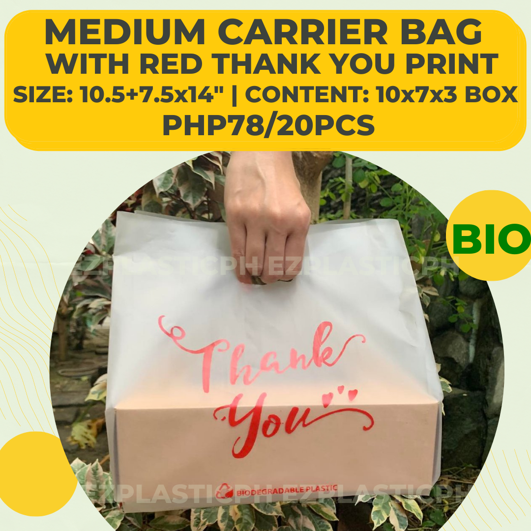 Biodegradable Plastic Carrier Bags with Handle